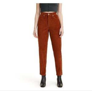 Levi's High Waisted Mom Jean's, Burnt Orange, Sz 30